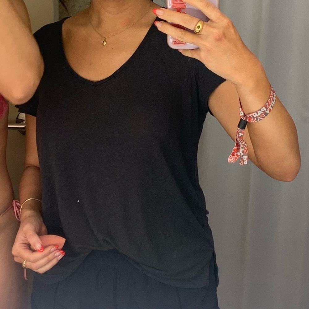 All Saints Charcoal Short Sleeve Tee
